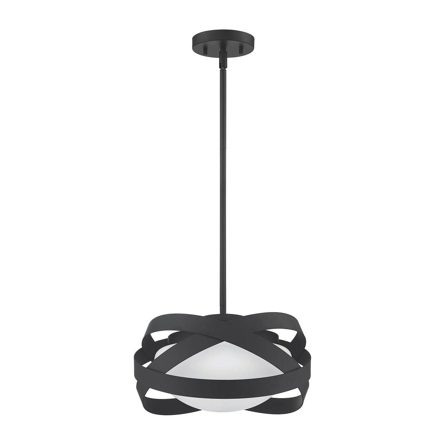 Kendal Lighting - Saturn Pendant - PF128-BLK - Canada Light Shop
