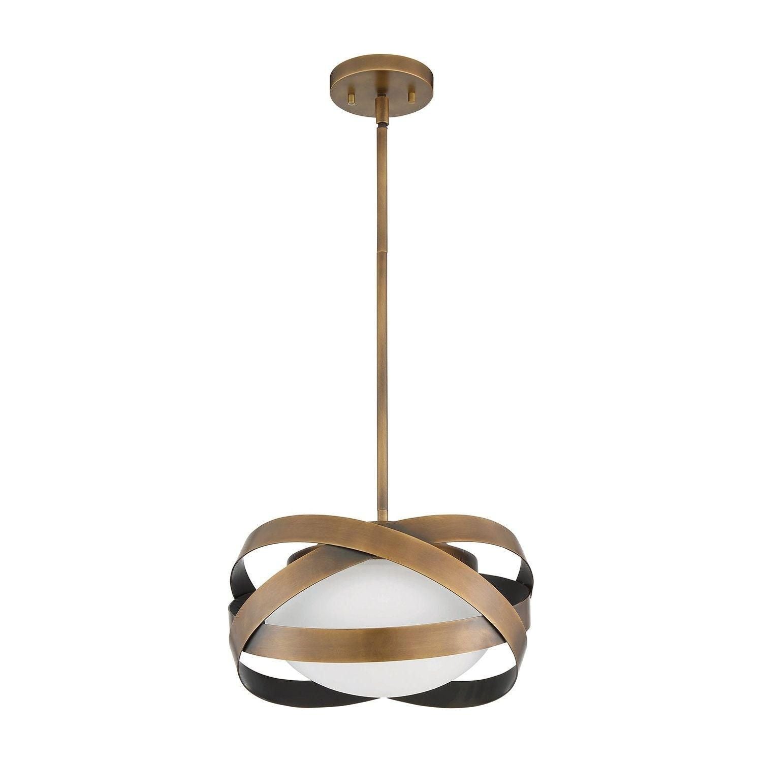 Kendal Lighting - Saturn Pendant - PF128-BRS - Canada Light Shop