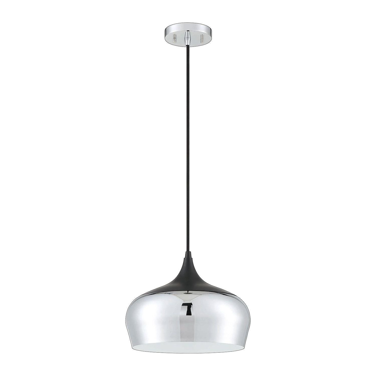 Kendal Lighting - Orian Pendant - PF132-CH/BLK - Canada Light Shop