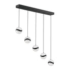 Kendal Lighting - Mystyke LED Bar - PF145-5LBR-BLK - Canada Light Shop