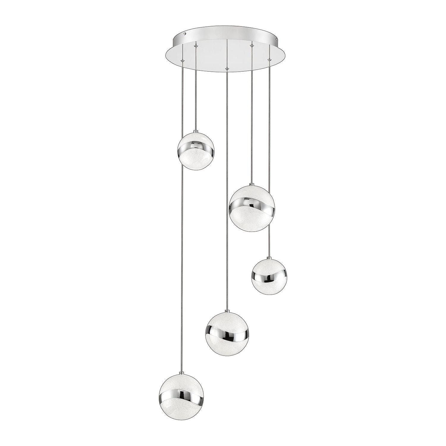 Kendal Lighting - Mystyke LED Pan - PF145-5LPA-CH - Canada Light Shop