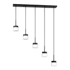 Kendal Lighting - Nuon Bar - PF150-5LBR-BLK - Canada Light Shop