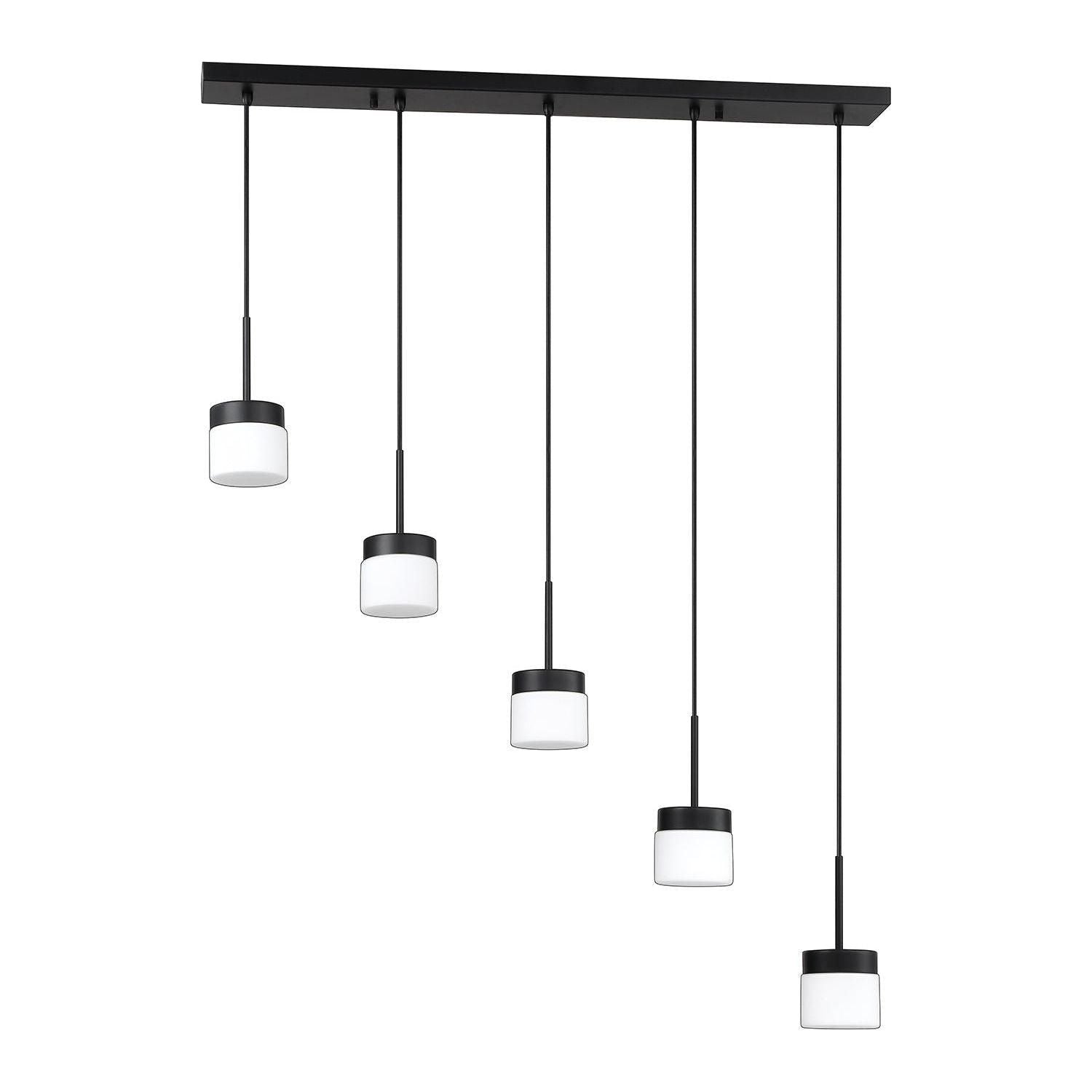 Kendal Lighting - Nuon Bar - PF150-5LBR-BLK - Canada Light Shop
