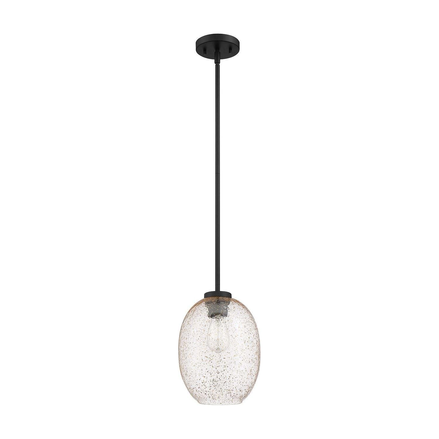 Kendal Lighting - Razzle Pendant - PF183-BLK/GF - Canada Light Shop