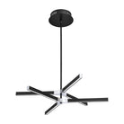 Kendal Lighting - Stykx LED Multi-Light Pendant - PF197-BLK/CH - Canada Light Shop