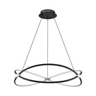 Kendal Lighting - Hoop LED Pendant - PF200-BLK/CH - Canada Light Shop
