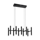 Kendal Lighting - Verticals LED Linear Pendant - 20LPE - PF205-20LPE-BLK - Canada Light Shop