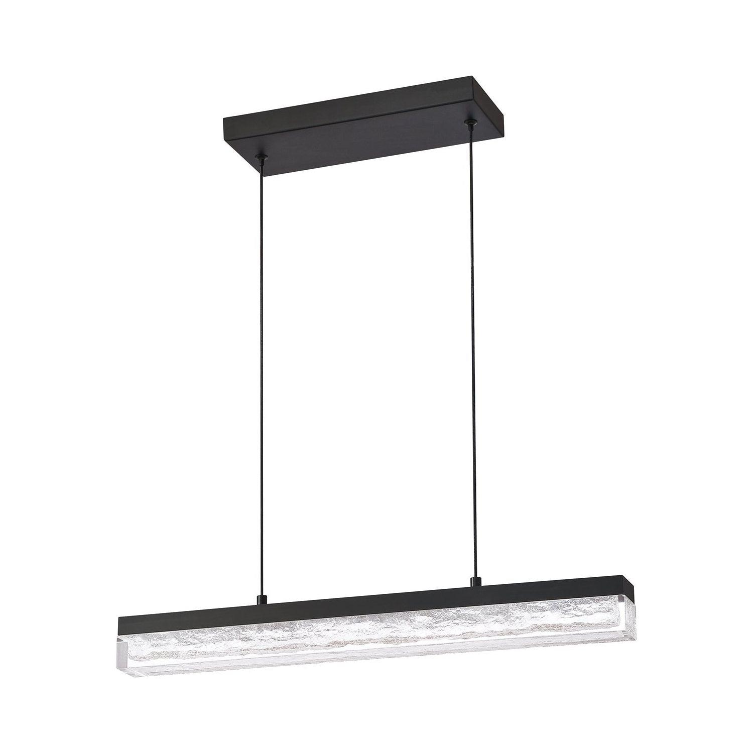 Kendal Lighting - Black Ice LED Pendant - PF208-BLK - Canada Light Shop