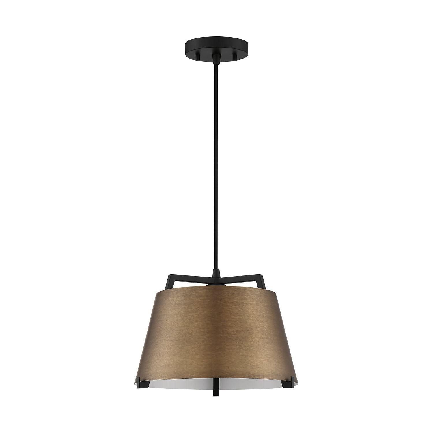Kendal Lighting - Sky Pendant - PF264-BRS/BLK - Canada Light Shop