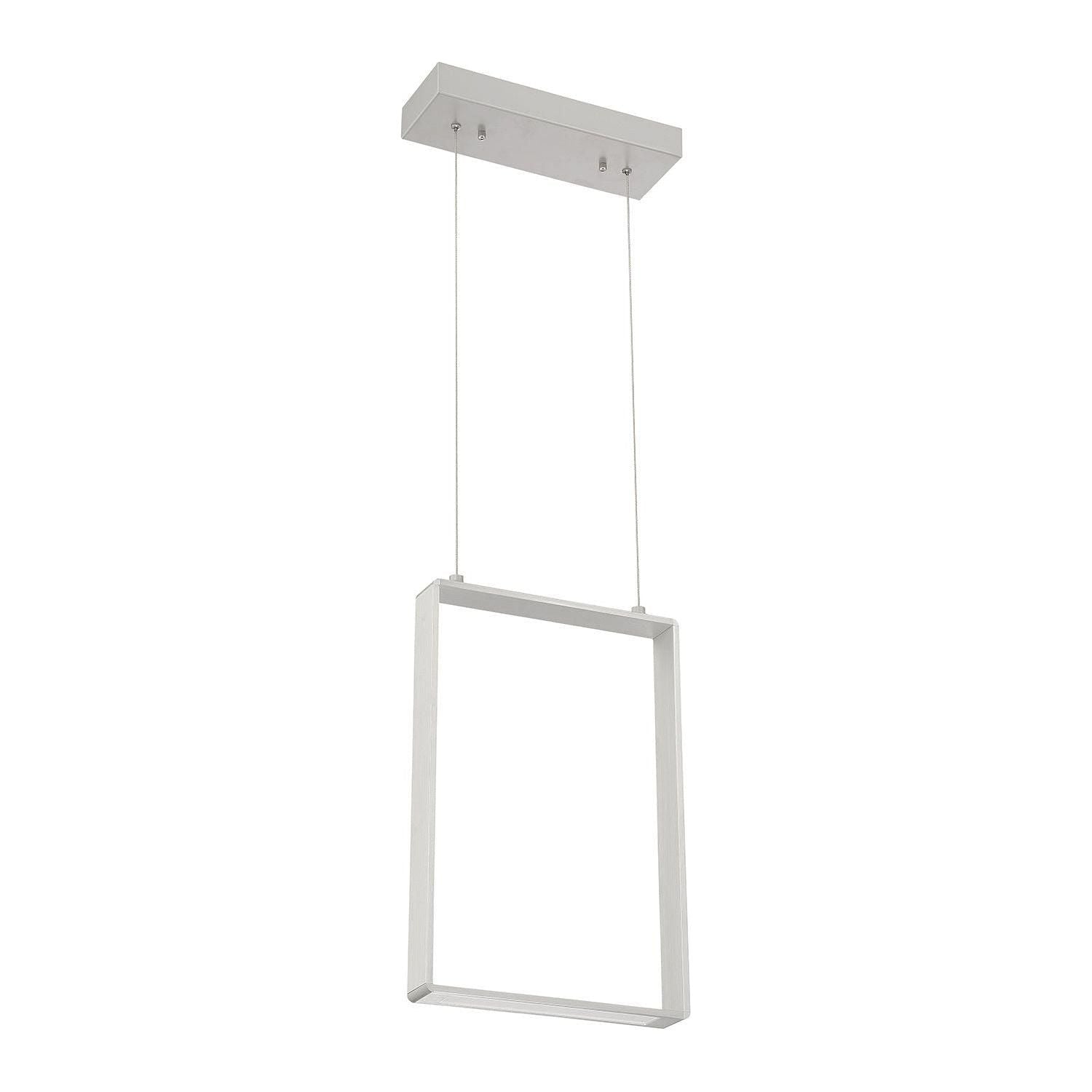 Kendal Lighting - Quadron LED Pendant - PF93-1LM-AL - Canada Light Shop