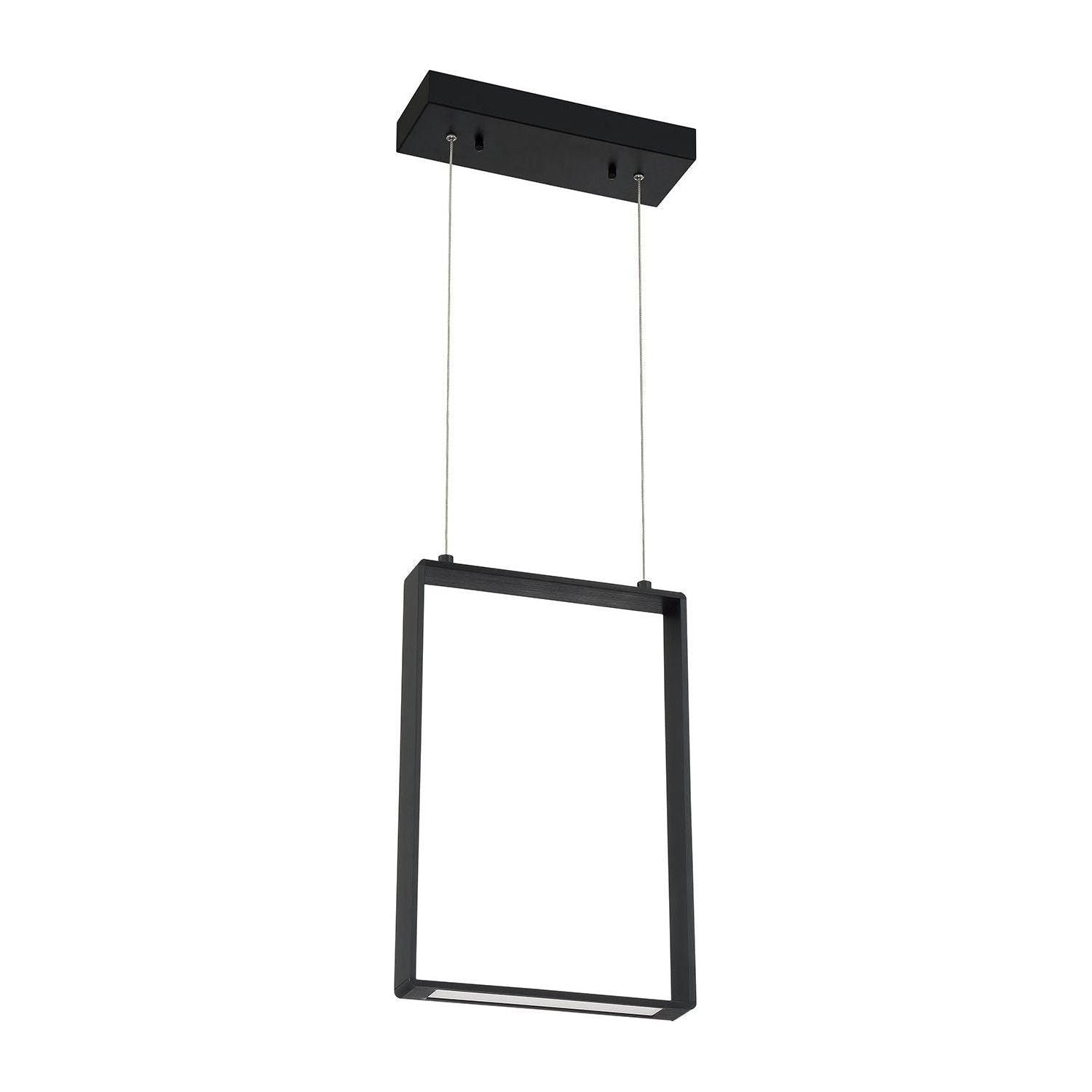 Kendal Lighting - Quadron LED Pendant - PF93-1LM-AL - Canada Light Shop