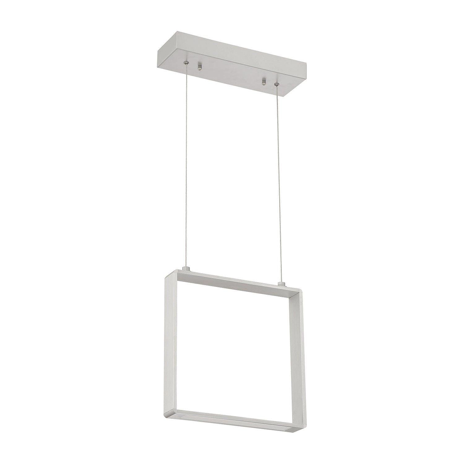 Kendal Lighting - Quadron LED Pendant - PF93-1LM-AL - Canada Light Shop