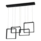 Kendal Lighting - Quadron LED Linear Pendant - PF93-4LBR-BLK - Canada Light Shop