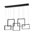 Kendal Lighting - Quadron LED Linear Pendant - PF93-5LBR-BLK - Canada Light Shop