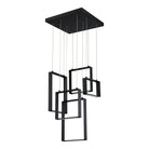 Kendal Lighting - Quadron LED Multi-Light Pendant - PF93-5LPA-BLK - Canada Light Shop