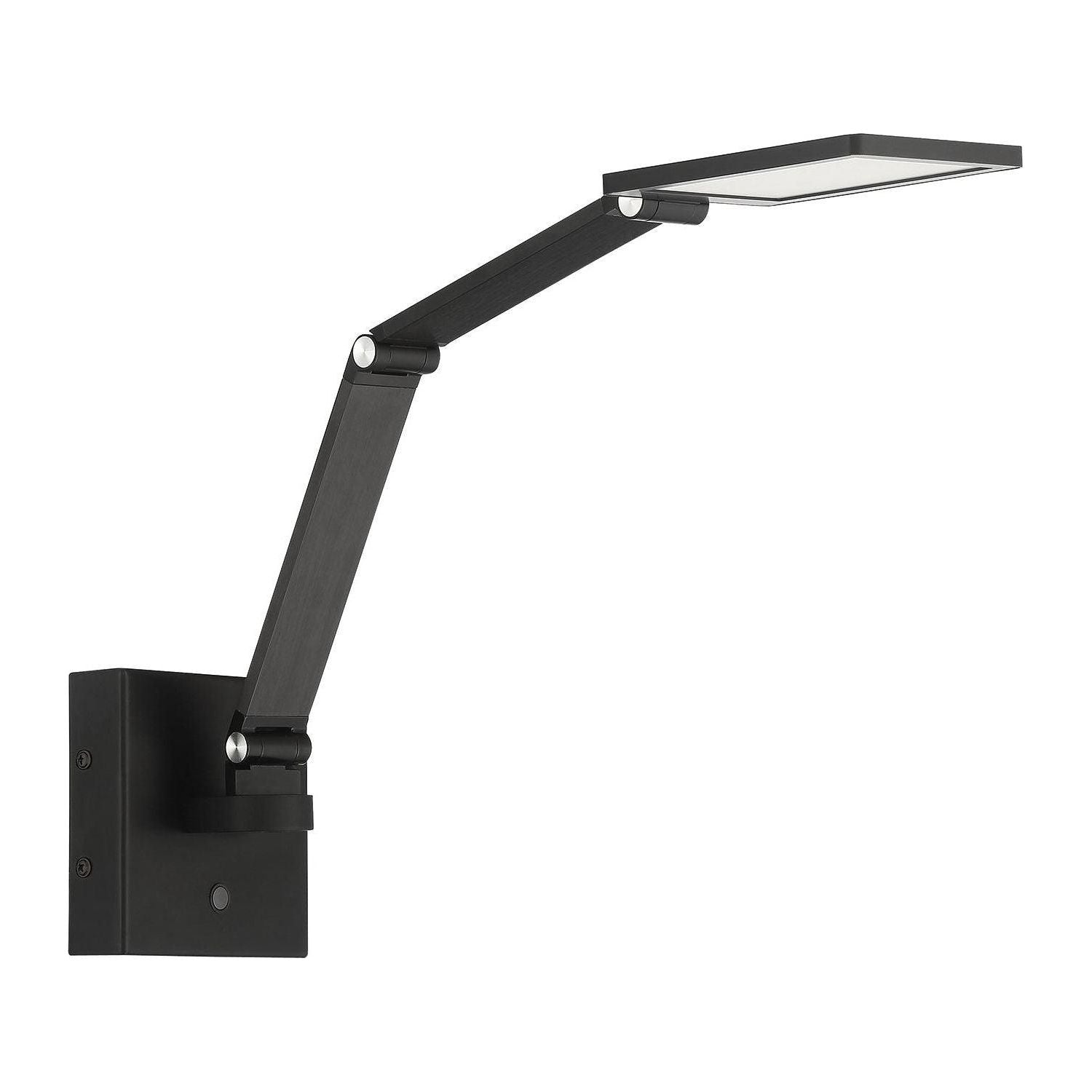 Kendal Lighting - Flip LED Swing Arm Wall Lamp - SA100-BLK - Canada Light Shop