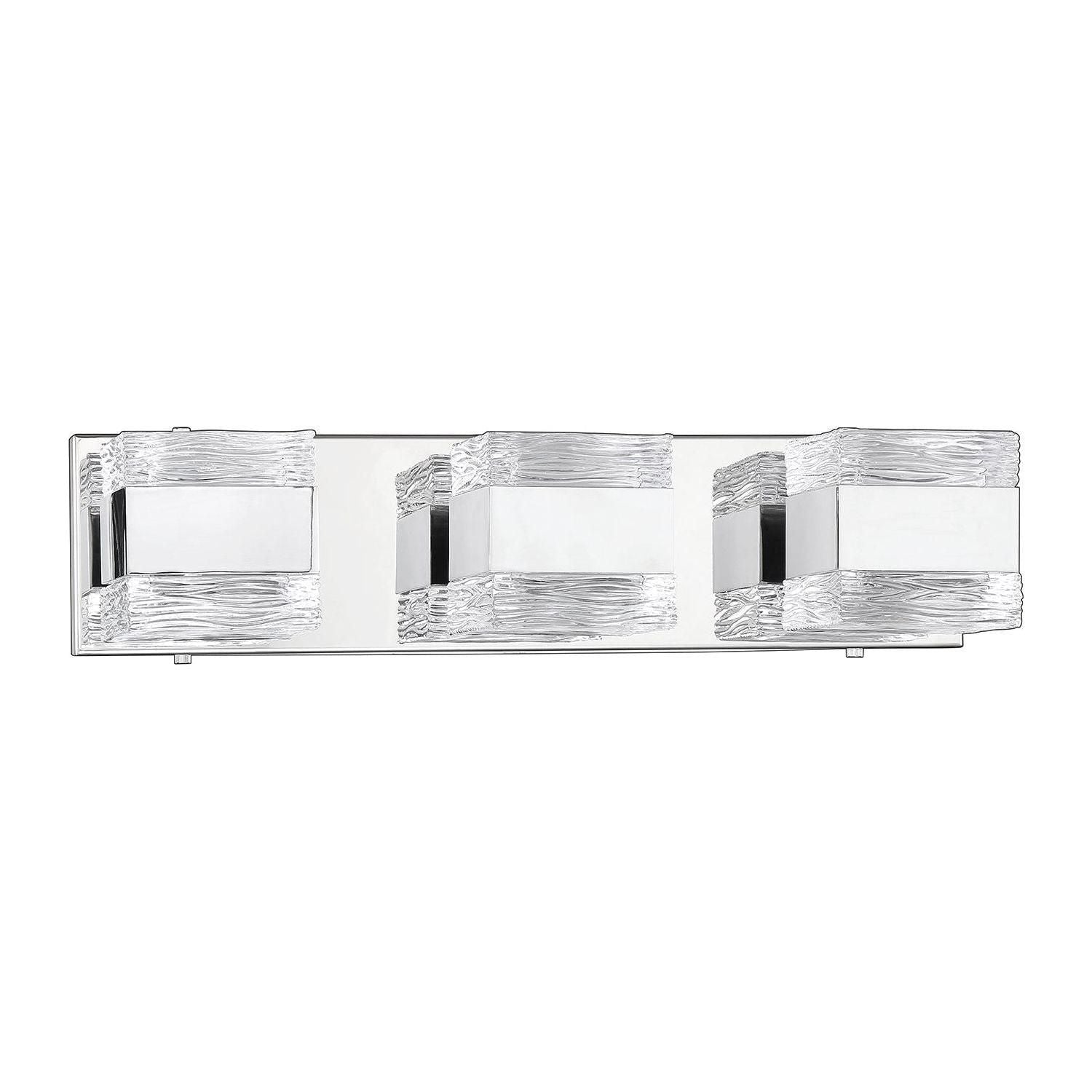 Kendal Lighting - Cubix Vanity Light - VF1100-3L-CH - Canada Light Shop