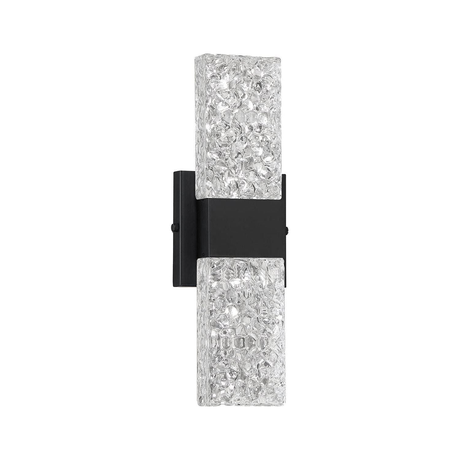 Kendal Lighting - Glacier Vanity Light - VF1300-1BLK - Canada Light Shop