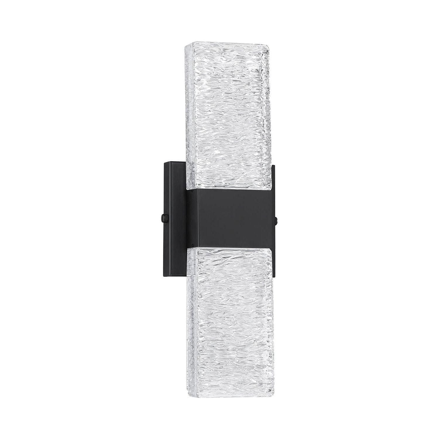 Kendal Lighting - Glacier Vanity Light - VF1300-3BLK - Canada Light Shop