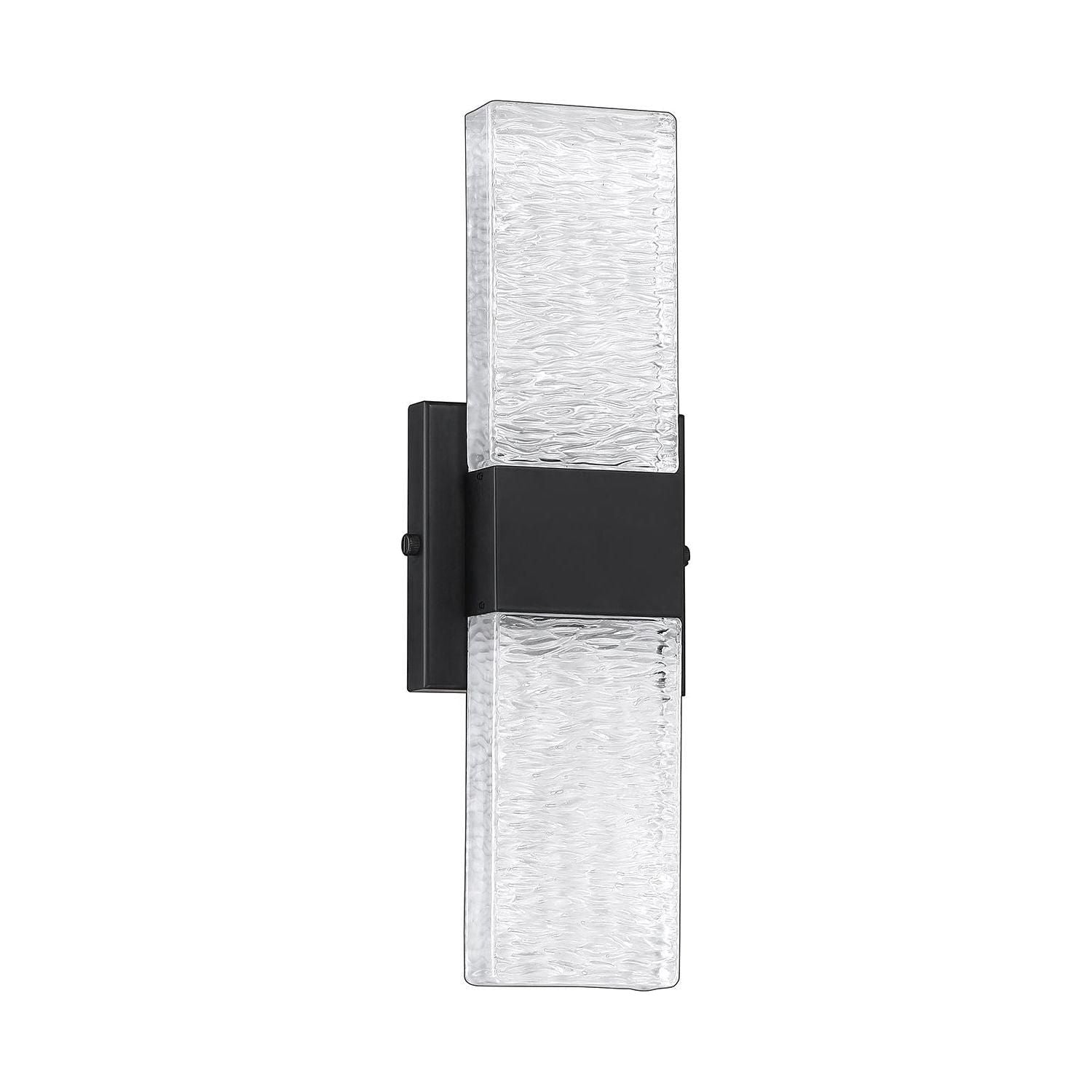Kendal Lighting - Glacier Vanity Light - VF1300-4BLK - Canada Light Shop