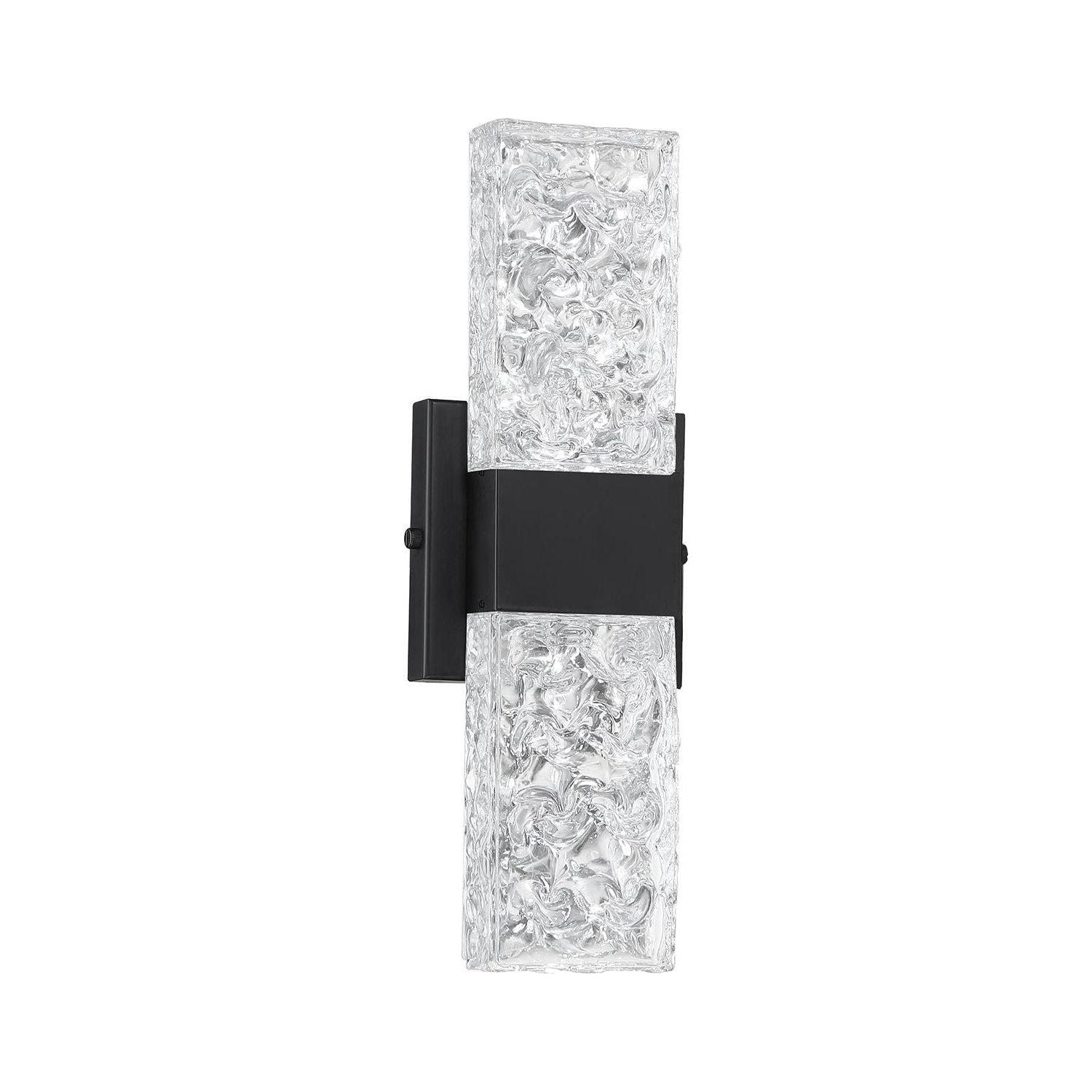 Kendal Lighting - Glacier Vanity Light - VF1300-5BLK - Canada Light Shop