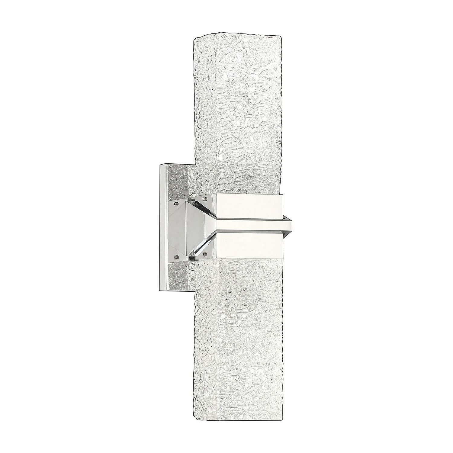 Kendal Lighting - Ice Vanity Light - VF9600-2L-CH - Canada Light Shop