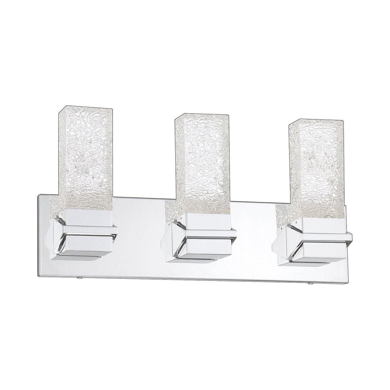 Kendal Lighting - Ice Vanity Light - VF9600-3L-CH - Canada Light Shop