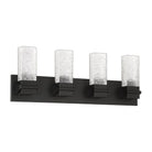 Kendal Lighting - Ice Vanity Light - VF9600-4L-BLK - Canada Light Shop