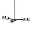 Troy Lighting Canada - F7333-TBK/BCR - Three Light Chandelier - Allisio - Textured Black/Black Chrome