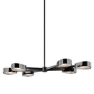 Troy Lighting Canada - F7336-TBK/BCR - Six Light Linear Pendant - Allisio - Carbide Black And Black Chrome