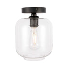 Elegant Lighting - Collier Flush Mount - LD2270BK - Canada Light Shop