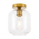 Elegant Lighting - Collier Flush Mount - LD2270BR - Canada Light Shop