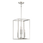 Meridian M30008PN Four Light Pendant in Polished Nickel
