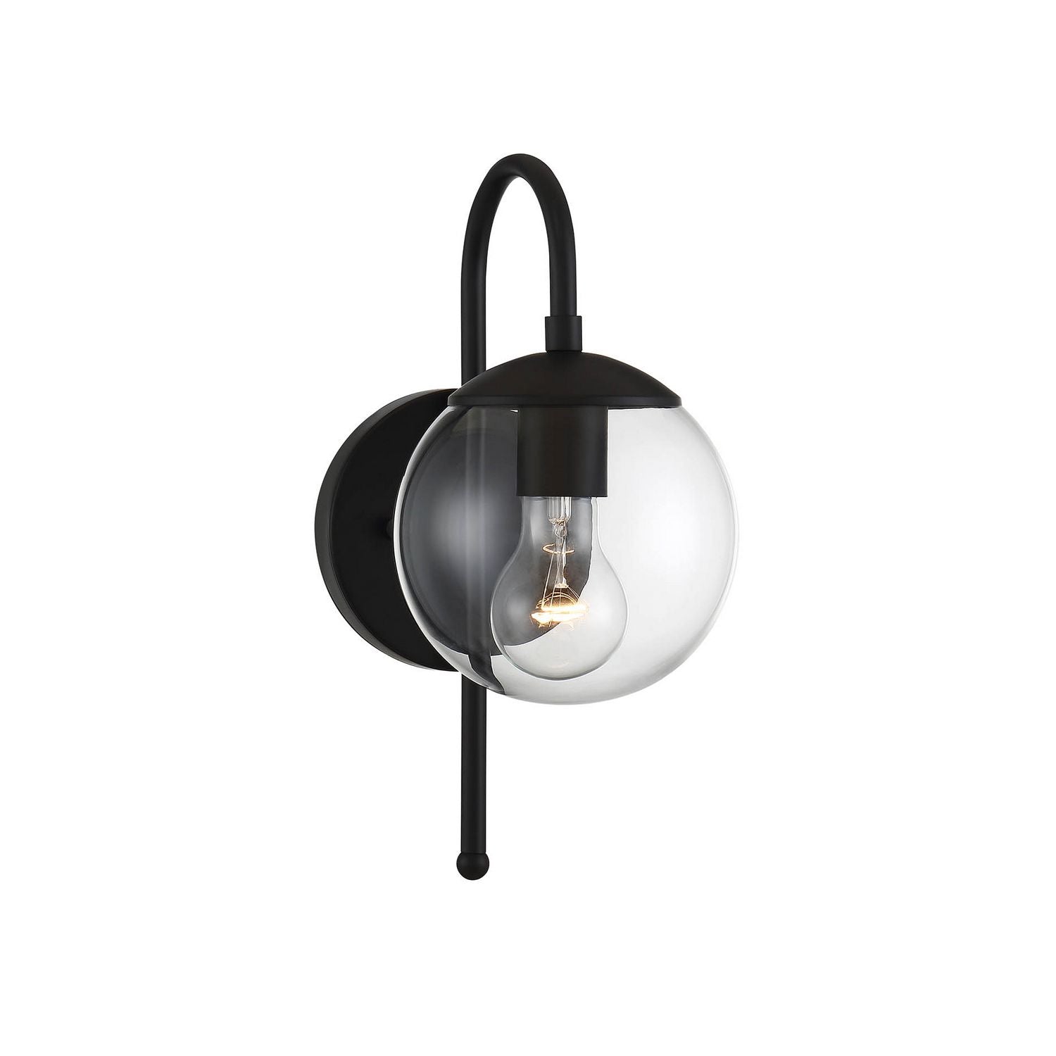 Meridian M50030BK One Light Outdoor Wall Sconce in Matte Black