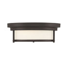 Meridian M60062ORB Two Light Flush Mount in Oil Rubbed Bronze