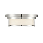 Meridian M60062PN Two Light Flush Mount in Polished Nickel