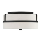 Meridian M60065MBK Two Light Flush Mount in Matte Black
