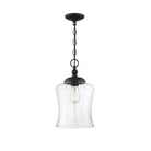 Meridian M70019MBK One Light Mini Pendant in Matte Black