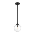 Meridian M70067MBK One Light Pendant in Matte Black