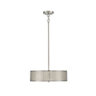 Meridian M70108BN Three Light Pendant in Brushed Nickel