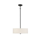 Meridian M70109MBK Three Light Pendant in Matte Black
