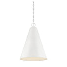 Meridian M70112WH One Light Pendant in White