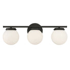 Meridian M80023MBK Three Light Bathroom Vanity Light in Matte Black