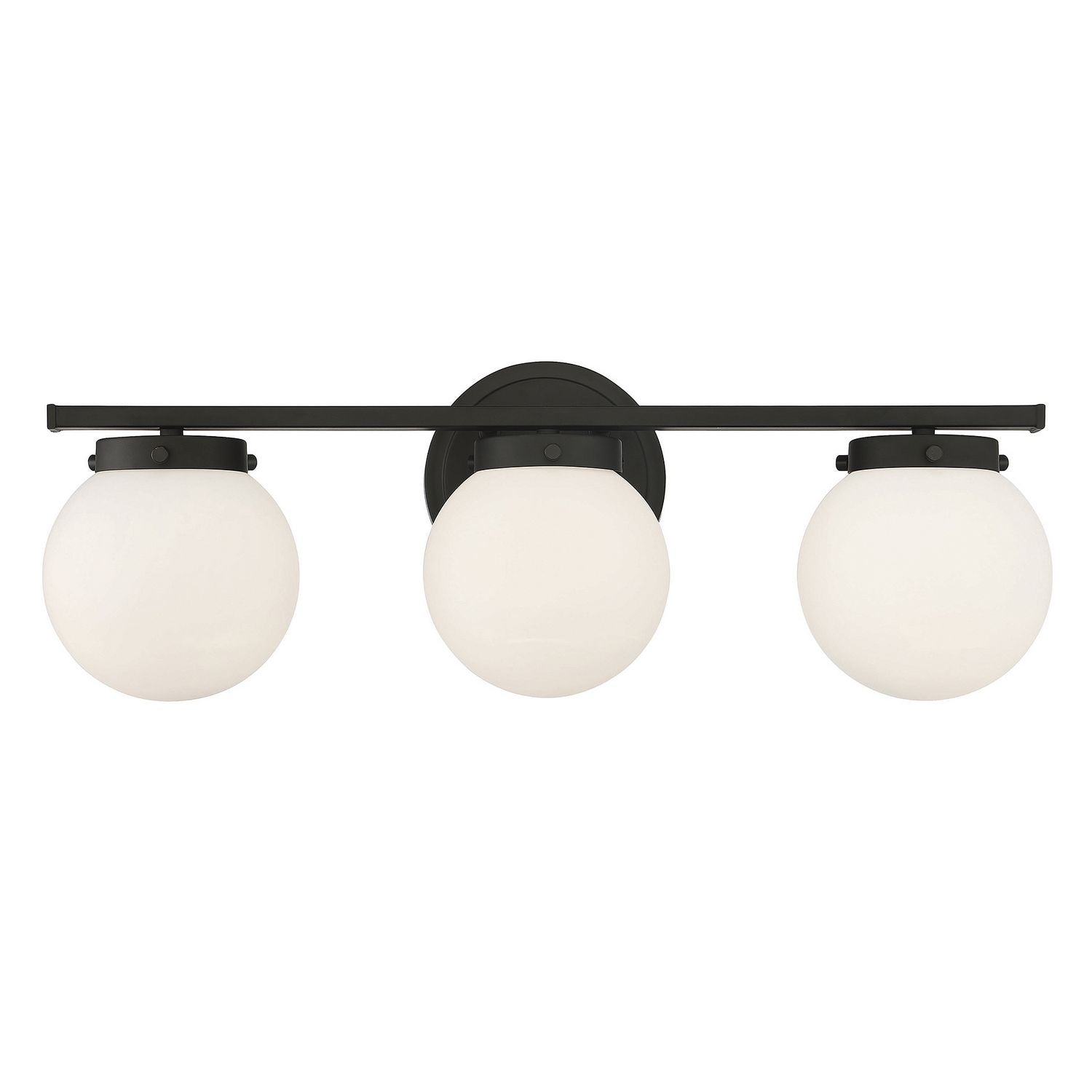 Meridian M80023MBK Three Light Bathroom Vanity Light in Matte Black