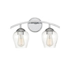 Meridian M80031CH Two Light Bathroom Vanity Light in Chrome