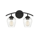 Meridian M80031MBK Two Light Bathroom Vanity Light in Matte Black