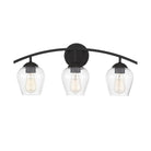 Meridian M80032MBK Three Light Bathroom Vanity Light in Matte Black