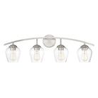 Meridian M80033BN Four Light Bathroom Vanity Light in Brushed Nickel