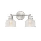 Meridian M80034BN Two Light Bathroom Vanity Light in Brushed Nickel