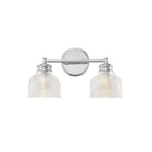 Meridian M80034CH Two Light Bathroom Vanity Light in Chrome